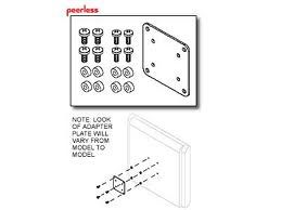 Peerless LCD screen adapter plate for VESA 200 x 200 compatible mounting pattern LC-V400-S