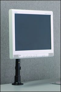 Peerless LCD Screen Height-Adjustable Desktop Mount, direct mounting LCH-100