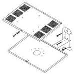 Peerless OSHPD' Slimline Wall TV Mounts with locking security tray for 25''-27" TV OP-LWB375T