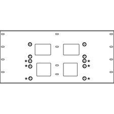 Peerless Triple metal stud wall plate for PLA Series, 16" stud centers WSP716-W