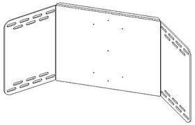 Peerless Wall mount corner bracket with wood stud 11"-18" range WSP416