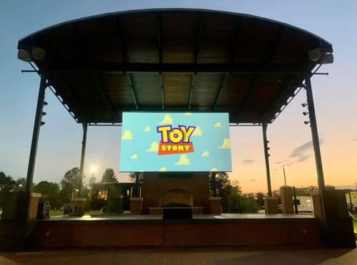 Permanently Installed Motorized Projection Screen - TITAN-340