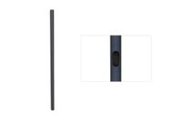 Premier 60 in. Single Black Replacement Pole - P60B