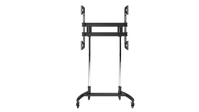 Premier Mounts NEW -- Large Format Mobile Cart (Chrome Poles) for Flat Panel Displays up to 300 lbs., - LFC-L