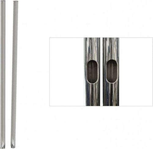 Premier 2" Diameter 72" Black Poles (Boxed Pair) Cut In Half, - T72B-1-2