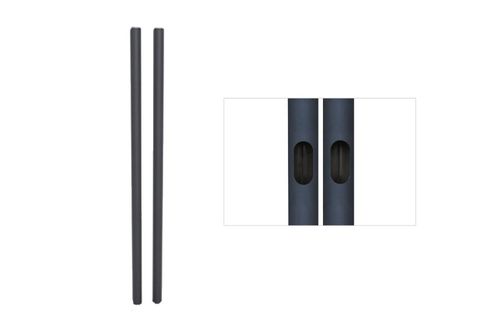 Premier Set of 72 in. Black Replacement Poles - T72B