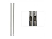 Premier 2" Diameter 72" Chrome Poles (Boxed Pair) Cut In Half, - T72-1-2