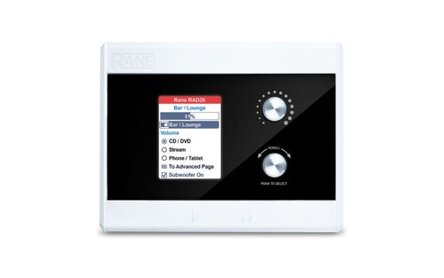 RANE Remote Audio Device, Color LCD, 2-In 2-Out, 4W Amp Outputs, 2 Logic In/Out - RAD26