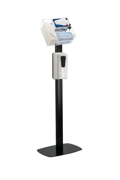 Thin Profile Sanitizing Station (Black)