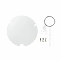 Shure 1.5" Pole Mount Kit, Round, White Cover (Pole not included) - A900W-R-PM