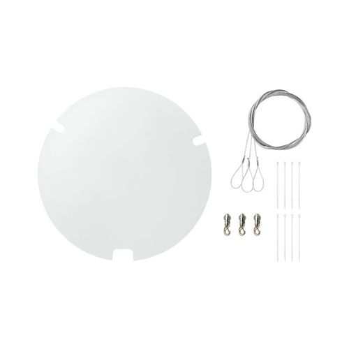 Shure 1.5" Pole Mount Kit, Round, White Cover (Pole not included) - A900W-R-PM