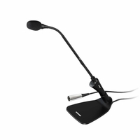 Shure GOOSENECK MIC BLACK W/ BASE, 12 INCH - CVG12D-B/C