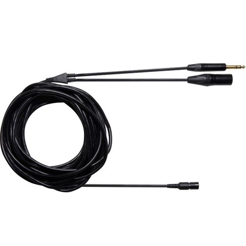 Shure 25ft. Detachable cable with Neutrik 3 Pin XLR male connector and 1/4'' stereo plug - BCASCA-NXLR3QI-25