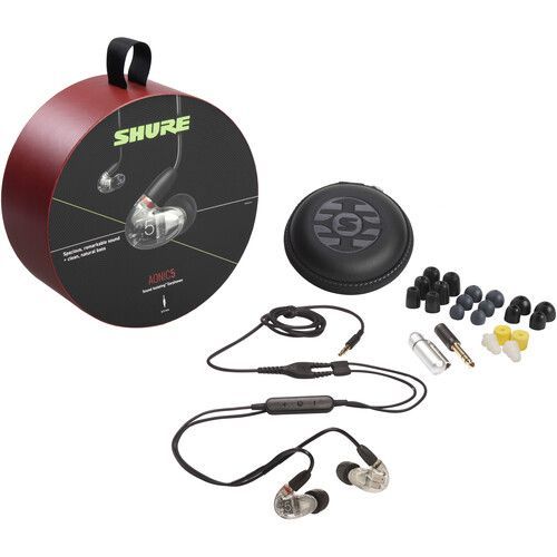 Shure 3BA EARPHONE,CLEAR,W/MODEL:RMCE-UNI - SE53BACL+UNI