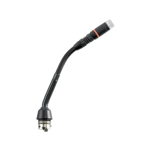 Shure 5" Shock-Mounted Gooseneck, No Capsule, with LED ring, includes surface mount preamplifier - MX405R/N