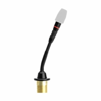 Shure 5" Shock-mounted Gooseneck, MINI SHOTGUN, with LED ring ON TOP, with Preamplifier - MX405R/MS