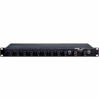 Shure Eight-Channel Automatic Mixer with Logic Control and EQ per Channel, AC only, One Rack Space, Rack Mount Ready - SCM810