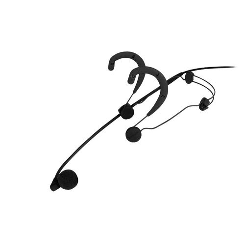 Shure BETA 54 Supercardioid Condenser Headworn Microphone, Black, 5' Attached Cable with 4-Pin Mini Connector (TA4F), Foam Windscreen, Clothing Clip, Carrying Case - WBH54B