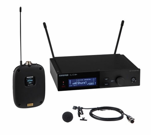 Shure Bodypack System, Lavalier, WL93 - SLXD14PLUS-93-G57