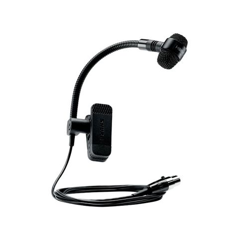Shure Cardioid condenser gooseneck instrument microphone - TA4F connector for use with wireless systems - PGA98H-TQG