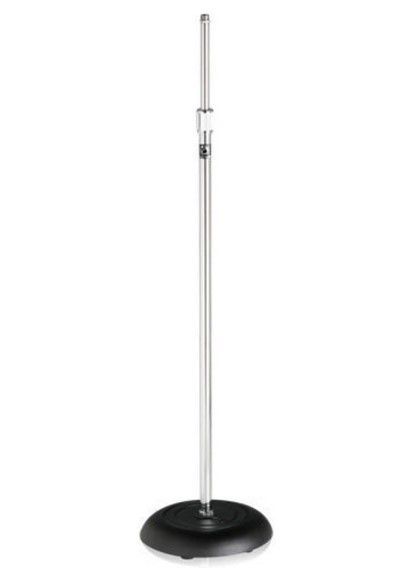 Floor Stand for microphone - metallic gray, Chrome - MS-10C