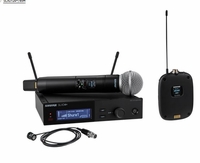 Shure Combo System, SM58, WL185 - SLXD124plus-85M-G57