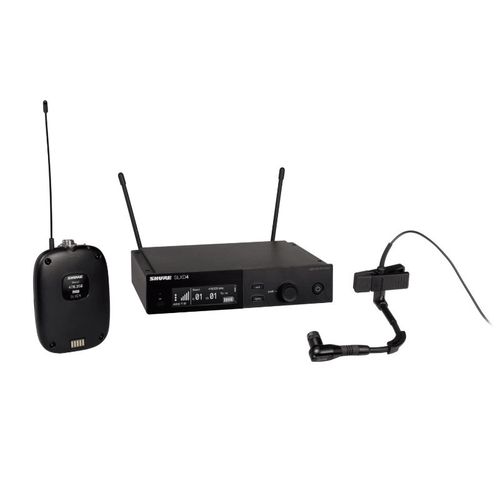 Shure Combo System with SLXD1 Bodypack, SLXD4 Receiver, and Beta 98H/C Clip-on Gooseneck Microphone - SLXD14/98H-H55
