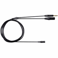 Shure Detachable cable with Neutrik 3 Pin XLR Male connector and 1/4'' stereo plug - BCASCA-NXLR3QI