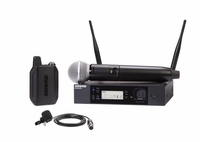 Shure Digital Wireless Combo System with SM58� Handheld and WL185m Lavalier Microphones - GLXD124R+/85M/SM58 COMBO SYSTEM - GLXD124Rplus-85M-Z3