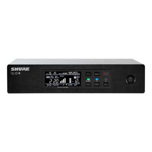 Shure Half-Rack, Single Channel Receiver - QLXD4=-V50