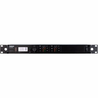 Shure Dual Digital Wireless Receiver with Always On AES256 Encryption, Internal Power Supply, 1/2 Wave Antenna and Rack Mounting Hardware, 470-534 MHz - ULXD4DGV=-G50