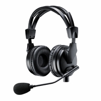Shure Premium Dual-Sided Broadcast Headset. Includes BCASCA-NXLR3QI cable - BRH50M