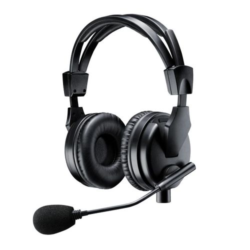 Shure Premium Dual-Sided Broadcast Headset. Includes BCASCA-NXLR3QI cable - BRH50M