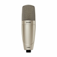 Shure Cardioid Studio Condenser Microphone–Studio Model (Champagne), with A32SM and Aluminum Case - KSM32/SL