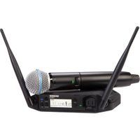 Shure Featuring the industry standard BETA®58A vocal microphone, the GLXD24+/B58 Dual Band Vocal System delivers superior, transparent digital audio. - GLXD24+/B58-Z3