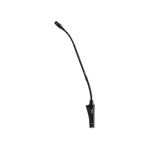 Shure Cardioid-12" Dual-Section Gooseneck Condenser Microphone, Inline Preamplifier, Flange Mount, Black - CVG12-B/C