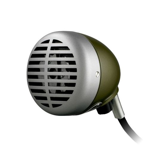 Shure Omnidirectional Dynamic with Volume Control High Z The Green Bullet for Harmonica - 520DX