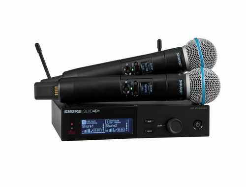 Shure Handheld System, Dual, Beta58A - SLXD24DplusB58-G57