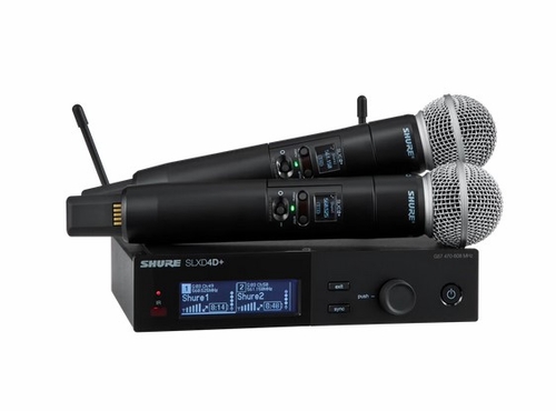 Shure Handheld System, Dual, SM58 - SLXD24Dplus58-G57