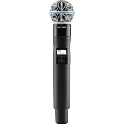 Shure Handheld Transmitter with Beta58A Microphone - QLXD2/B58=-V50