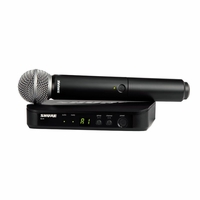 Shure Vocal System with (1) BLX4 Wireless Receiver and (1) Handheld Transmitter with SM58 Microphone - BLX24/SM58-H9