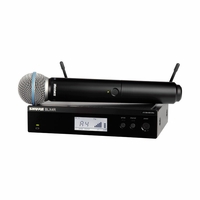 Shure Vocal System with (1) BLX4R Rack Mount Wireless Receiver and (1) BLX2 Handheld Transmitter with BETA 58 Microphone - BLX24R/B58-H9