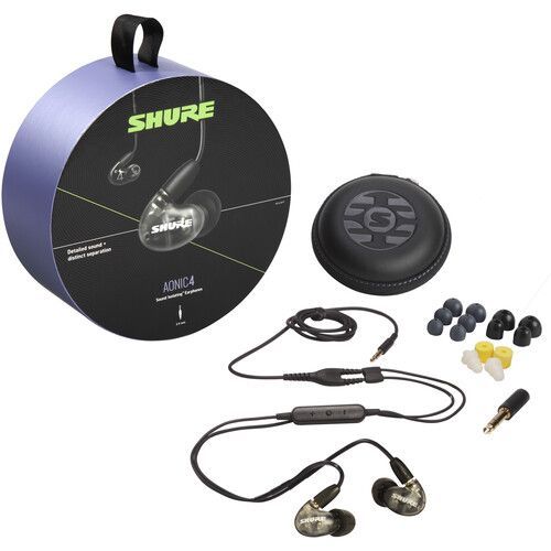 Shure HYBRID EARPHONE,BLACK,W/MODEL:RMCE-UNI - SE42HYBK+UNI
