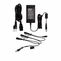 Shure In-Line Power Supply with Locking Four-Connection Distribution Cable - PS124L