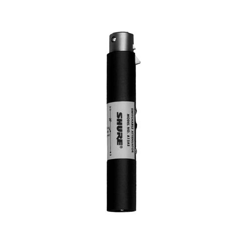 Shure Switchable Attenuator (15, 20, 25 dB), Passes Phantom Power - A15AS