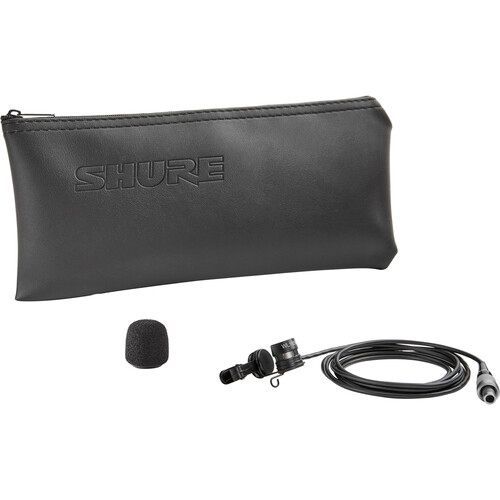 Shure LAVALIER MICROPHONE,  CARDIOID, BLACK - WL185MB/C-LM3