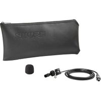 Shure LAVALIER MICROPHONE, CARDIOID, BLACK - WL185MB/C-LM3