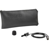 Shure LAVALIER MICROPHONE, CARDIOID, BLACK - WL185MB/C-TQG