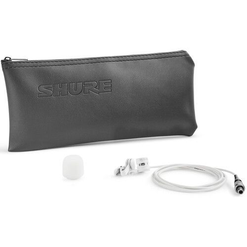 Shure LAVALIER MICROPHONE, CARDIOID, WHITE - WL185MW/C-TQG