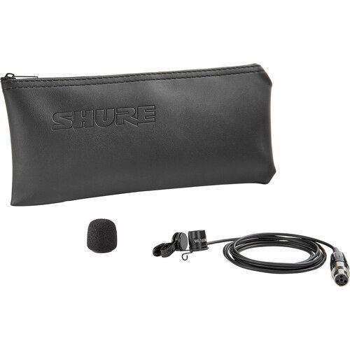 Shure LAVALIER MICROPHONE, OMNI, BLACK - WL183MB/O-TQG
